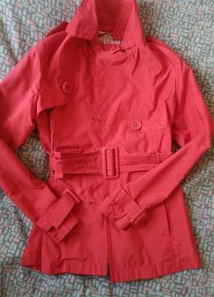 Тренч красный 2