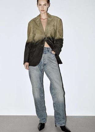 Джинси zara mid rise relaxed fit3 фото