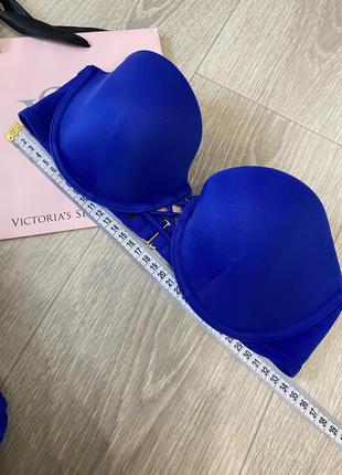 Синий купальник электро с чашечкой victoria’s secret 34d.7 фото