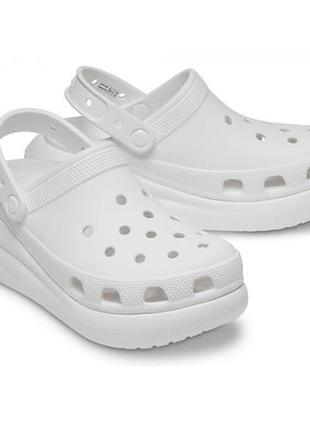 Крокси crocs classic crush white сабо (р.36-45)