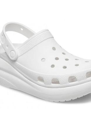 Крокси crocs classic crush white сабо (р.36-45)