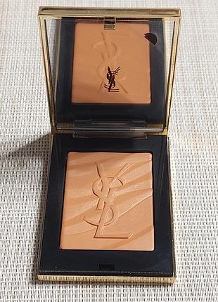 Пудра для обличчя yves saint laurent ysl les sahariennes bronzing stone 2 medium. 8 g. лимитированный дизайн.4 фото