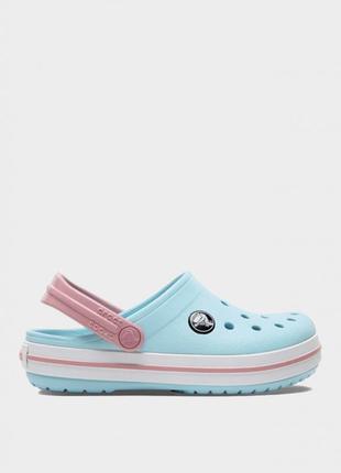 Сабо crocs bayaband iceblue girls3 фото