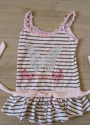 Літня туніка /сукня для дівчинки/ майочна сукня butterfly