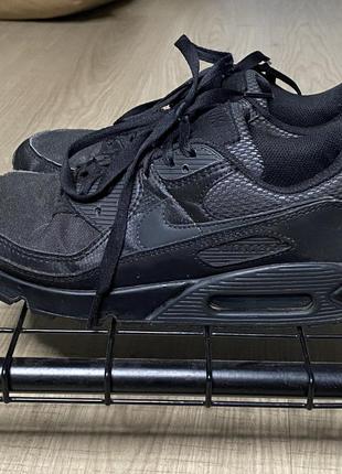 Кроссовки nike air max 90 full black2 фото