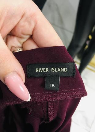 Платье бордо шифон по плечам river island5 фото