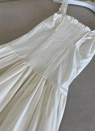 Сукня довга легка з завуженою талією та квадратним вирізом5 фото