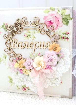 Фотоальбом для новорожденной девочки , подарок на рождение девочки , подарок на выписку