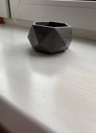 Кашпо/ подсвечник гипсовый