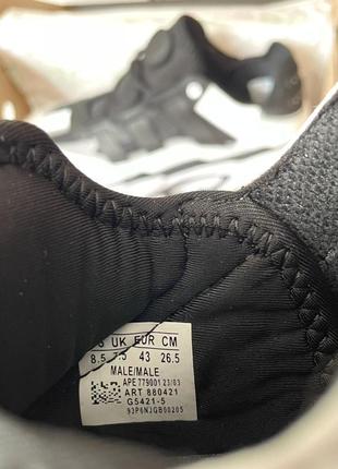 Чоловічі кросівки адідас найтбол чорні з білим / adidas niteball black white3 фото