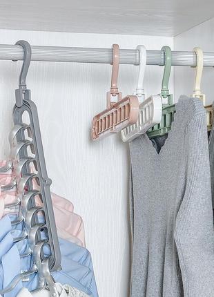 Умная (универсальная, многоопорная) вешалка-органайзер для одежды7 фото
