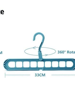 Розумна (універсальна, багатоопорна) вішалка-органайзер для одягу5 фото