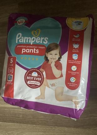 Нові підгузки трусики pampers premium protection 5 62 фото