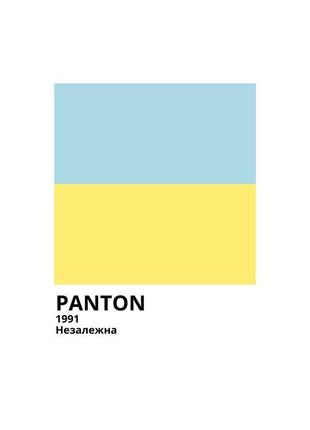 Патріотичний постер а3 «pantone ukraine»2 фото