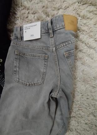 Суперовые джинсы "zara" на девочку р.134 модель strait4 фото