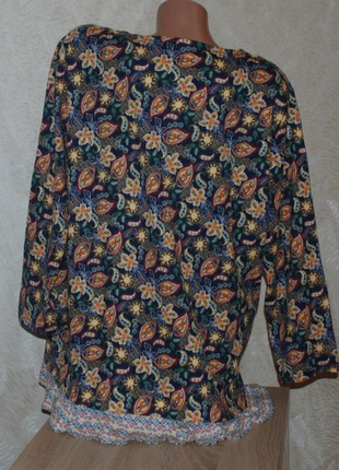 Блуза  принтована бренду ewm 
/100%хлопок/сосудистый крой/3 фото