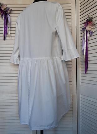 Натуральне коротке плаття, туніка з вишивкою в етно, бохо стилі atmosphere5 фото