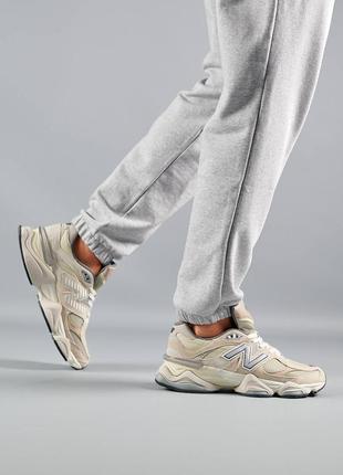 Мужские кроссовки в стиле new balance 906015285с / демисезонные / весенние, летние, осенние / обувь / замша / белые, черные, серые, бежевые, синие1 фото