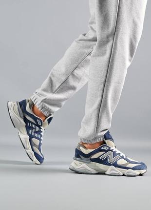 Мужские кроссовки в стиле new balance 906015285с / демисезонные / весенние, летние, осенние / обувь / замша / белые, черные, серые, бежевые, синие3 фото