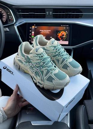 Женские кроссовки asics gel - kahana 8 new beige mint5 фото