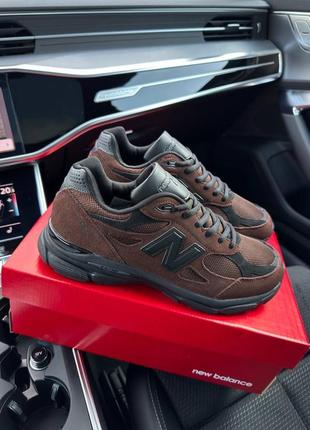 Мужские кроссовки в стиле new balance 990152биленс / демисезонные / весенние, летние, осенние / обувь / замша, сетка / белые, черные, серые5 фото