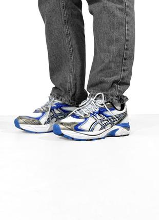 👟 кроссовки asics XI-2160 white/silver/blue/наложка bs👟2 фото