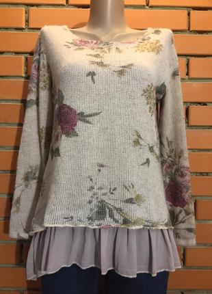 Светр, джемпер lv clothing 44-46 р з сумішевої нитки .