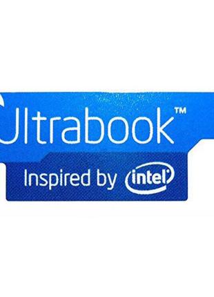 Наклейка intel ultrabook blue