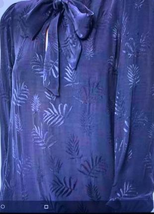 Блузка naf naf  темно синяя2 фото