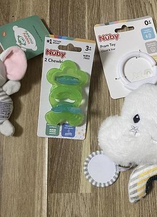 Новая игрушка погремушка nuby прорезыватель подвеска