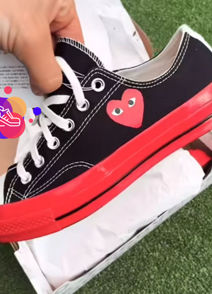 Оригінал converse comme des garcons play x chuck 70 low1 фото