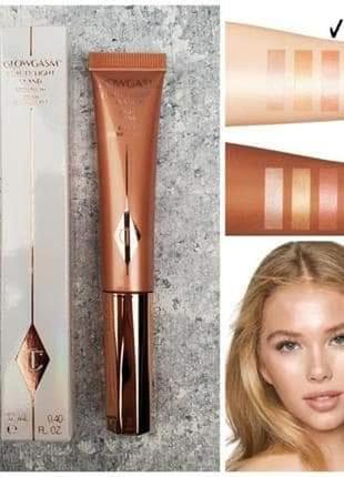 Румяна charlotte tilbury glowgasm beauty light wand - peachgasm, 12 ml