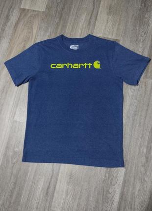 Мужская футболка / carhartt / синяя футболка с принтом / поло / мужская одежда / чоловічий одяг /