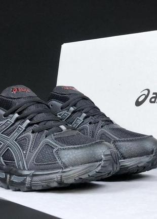 Женские кроссовки asics gel kahana 8 черные6 фото