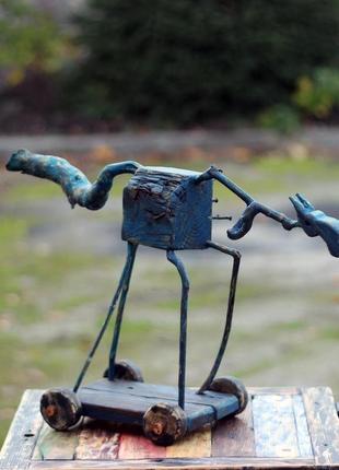Дерев'яний арт декор "ураган стрімких мрій" статуетка ручна робота ексклюзив hd-661 фото