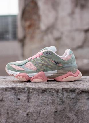 Кросівки new balance 9060 light green pink3 фото