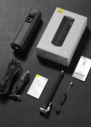 Автомобільний компресор насос baseus super mini inflator pump crcq000001 3