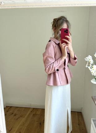 Розовый пиджак жакет куртка4 фото