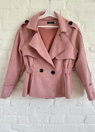 Розовый пиджак жакет куртка8 фото