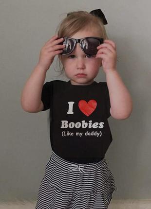 Дитяча чорна футболка з написом / футболка для малюків