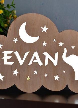 Детские светильники с именем