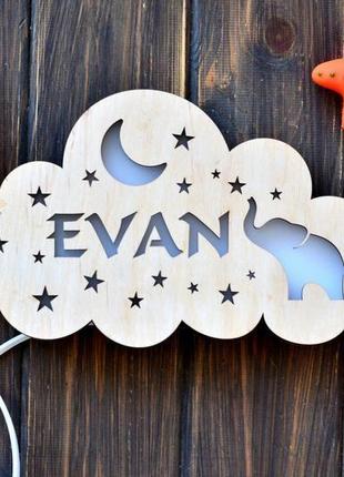 Детские светильники с именем