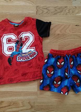 Шорты и футболка 4-6 лет. marvel
