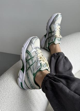 👟 кроссовки asics gel-1130 silver/green/наложка bs👟3 фото