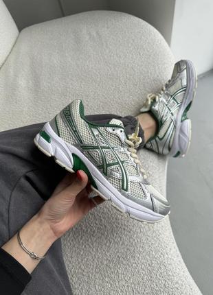 👟 кроссовки asics gel-1130 silver/green/наложка bs👟7 фото