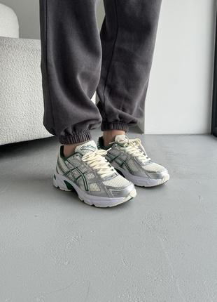 👟 кроссовки asics gel-1130 silver/green/наложка bs👟5 фото