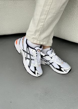 👟 кроссовки asics gel-1130 white/black/orange/ наложка bs👟9 фото