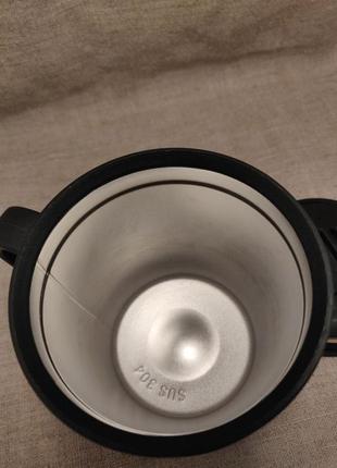 Термокухоль термокружка 300 мл чорна5 фото