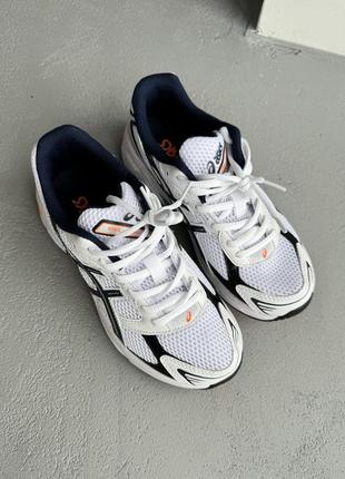 👟 кросівки  asics gel-1130 white/black/orange       / наложка bs👟5 фото
