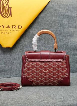 Сумка goyard бордова зелена коричнева6 фото